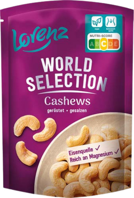 Lorenz World Selection Cashews geröstet/gesalzen 100 g - Bild 1