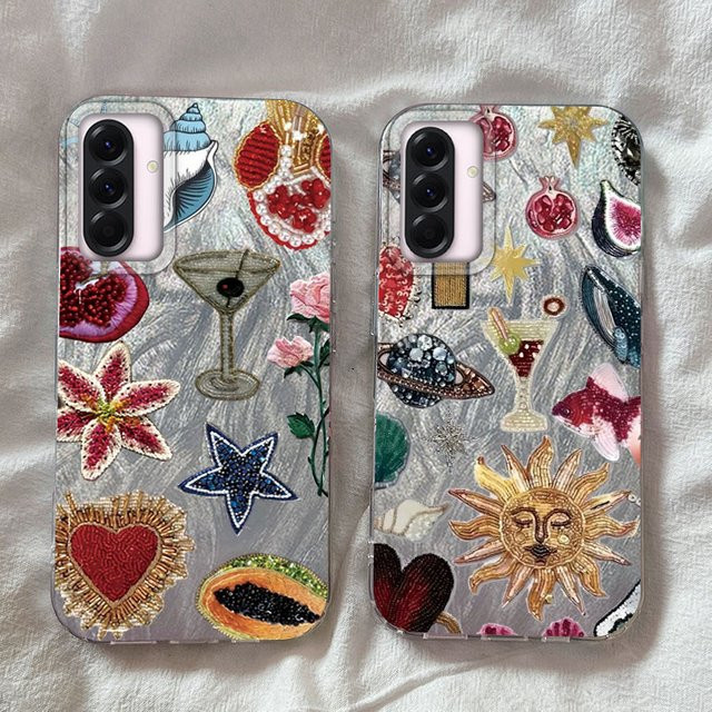 Samsung Galaxy Handyhülle mit Herz Design für verschiedene Modelle wie A16 A06 A14 A24 A54 A15 A25 A35 A55 S21 S22 S23 S24 Plus Ultra FE - Bild 1