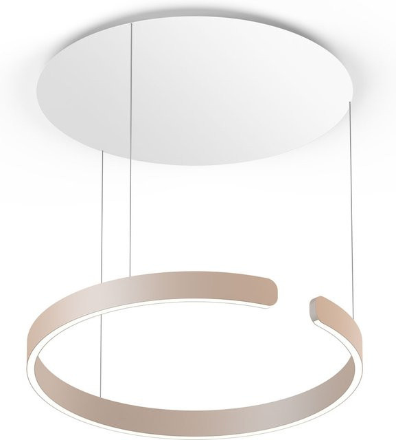 Occhio Mito sospeso 60 up LED-Pendelleuchte in Gold matt und Weiß matt mit Occhio air Modul und x-tra warm LED (2200K - 3500K) für die Tischbeleuchtung - Bild 1