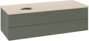 V&B Waschtischunterschrank Antao mit Beleuchtung und lackierter Front, B/T/H: 120 x 50 x 50 cm - Bild 1