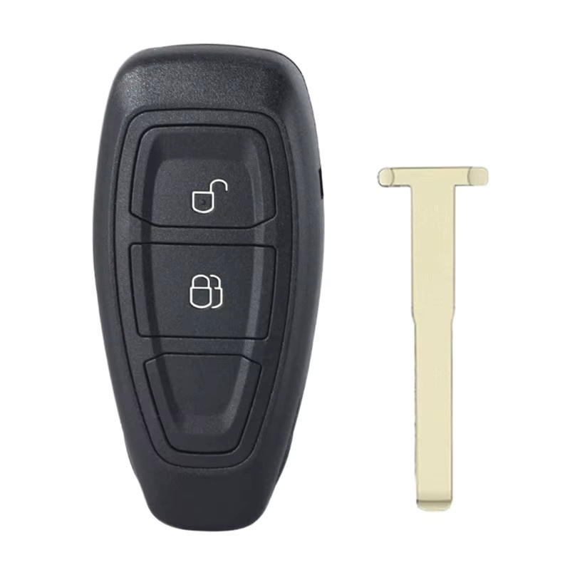 KEYECU Smart-Fernbedienungsschlüssel für Ford Ecosport 2013 bis 2016, 433MHz FSK, DST+80 (40bit) Chip, 2-Tasten, Schwarz, mit ungeschnittenem Schlüsselblatt - Bild 4