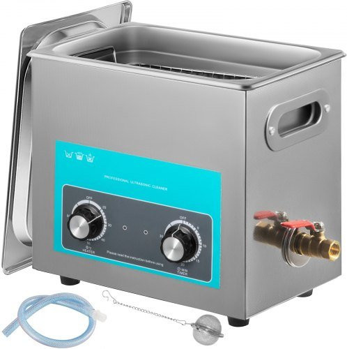 VEVOR Ultraschallreiniger aus Edelstahl mit Heizung und Timer, 6 l, Silber - Bild 1