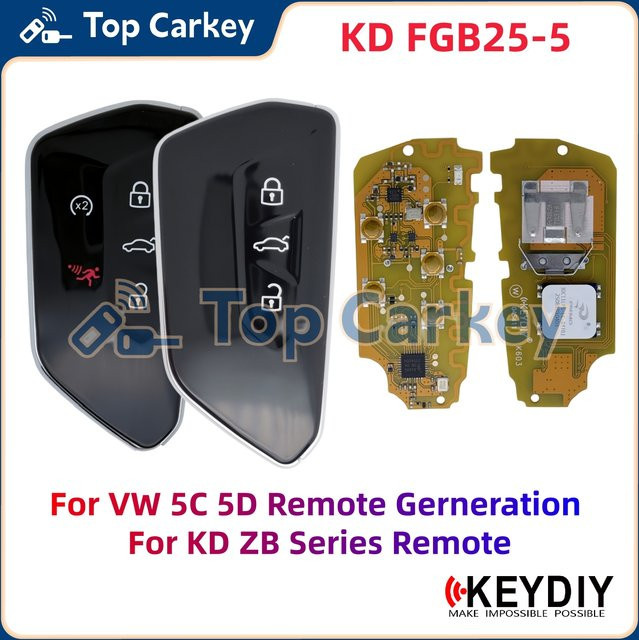 KEYDIY FGB25-5 FGB25 PCB-Platine mit Schlüsselgehäuse für VW 5C 5D Fernbedienungen (ZB-Typ) - Bild 1