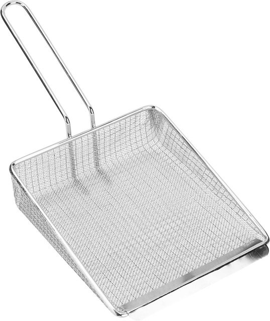 CosyHome Multifunktionale Küchenschaufel aus Edelstahl in Silber zum Braten und Frittieren von Lebensmitteln - Bild 1