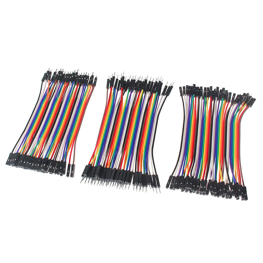 YTDMEN Dupont-Kabel Set mit 40-poligen Überbrückungsdrähten in Multicolor für Arduino-Kits, verschiedene Steckertypen (Stecker auf Stecker, Buchse auf Stecker, Buchse auf Buchse) - Bild 1