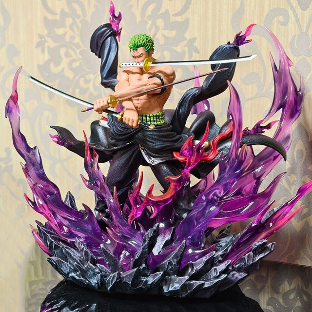 Bandai One Piece Zoro Anime Figur, PVC Statue, Kunststoff, Mehrfarbig - Bild 1