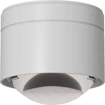 Top Light Puk! 80 One Avantgarde LED-Deckenleuchte in Weiß Matt mit klarer Glaslinse und warmweißem Licht (2700K) - Bild 1