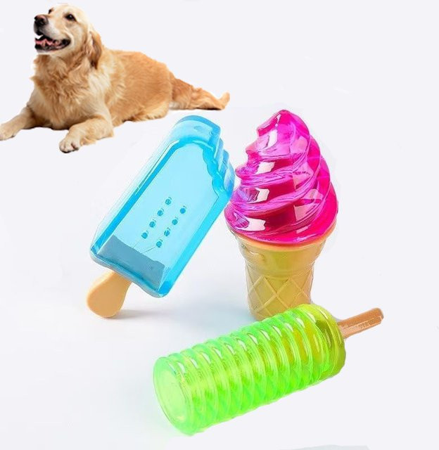 Qzee Hundespielzeug, Eiscreme, TPR Rubber, wiederverwendbar - Bild 1
