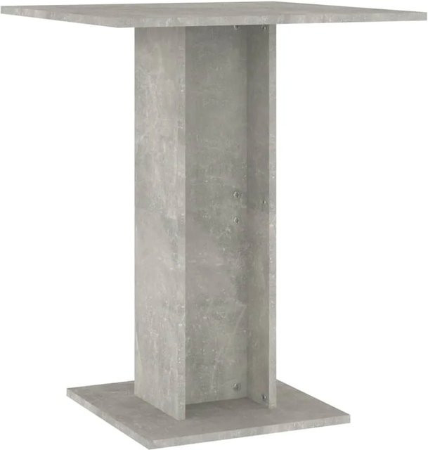 vidaXL Bistrotisch in Betongrau aus Holzwerkstoff, B/T/H: 60 x 60 x 75 cm - Bild 1