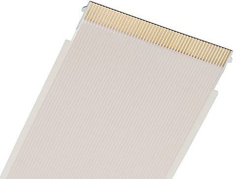 Molex Flachbandkabel in Weiß mit Goldkontakten, Rastermaß: 0,50 mm - Bild 1