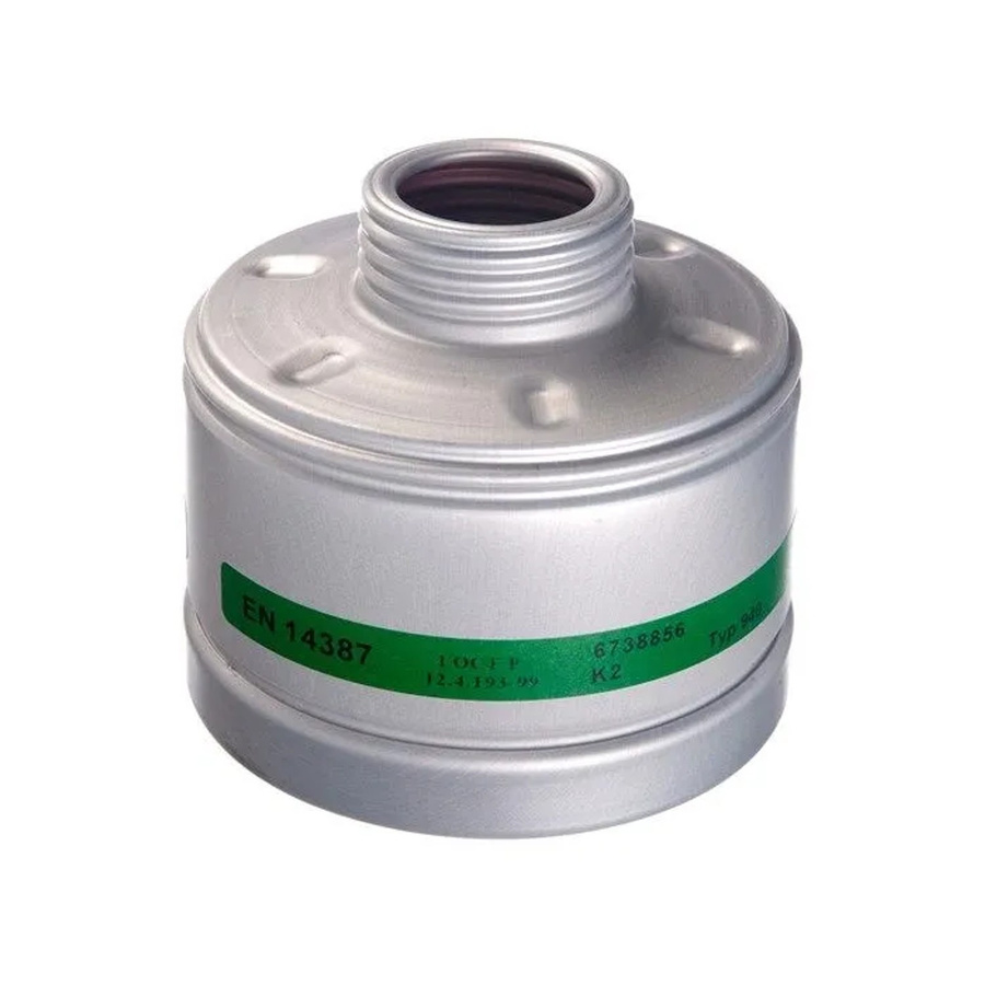 Dräger Gasfilter 940 K2 für Gasmasken mit Rd40 Anschluss in Silber - Bild 2