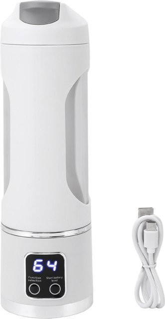 Tragbarer Entsafterbecher OutsideWorld USB wiederaufladbar, Elektrischer Mixer für unterwegs, Weiß, 450 ml - Bild 1