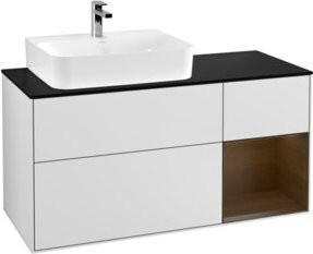 V&B Waschtischunterschrank Finion in Weiß lackiert, Breite: 120 cm, Tiefe: 50,1 cm, Höhe: 50,1 cm - Bild 1