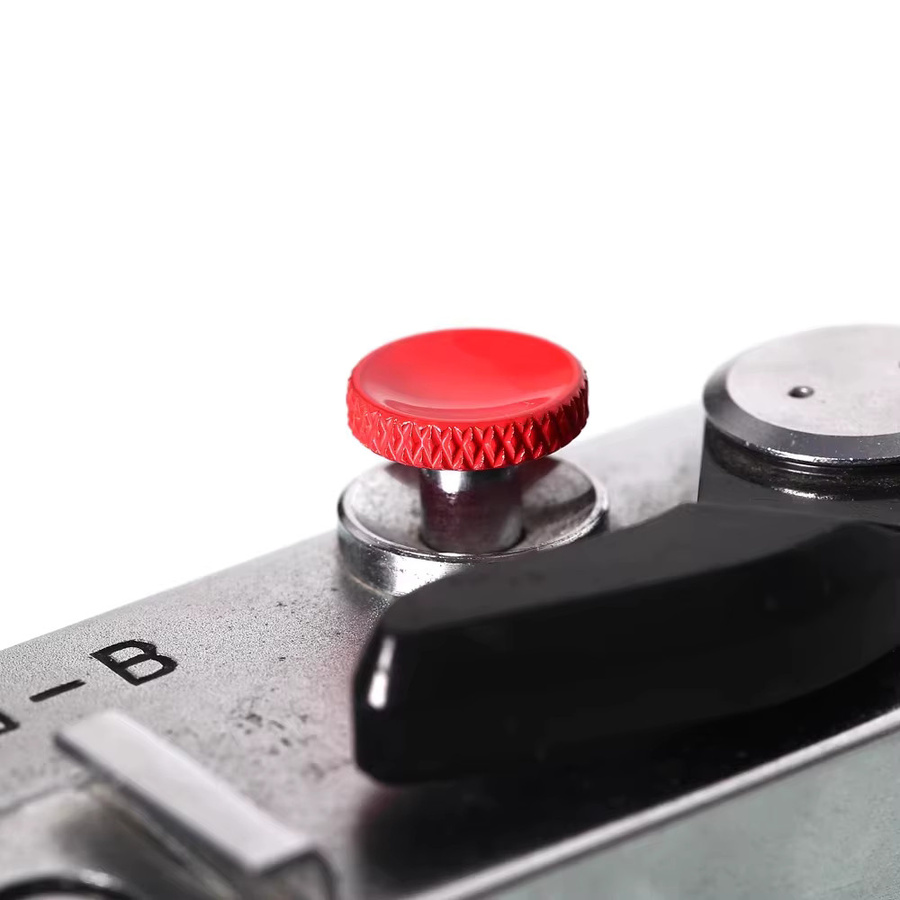 Metall-Kamera-Auslöseknopf in Schwarz, kompatibel mit Fujifilm XT30II XT10 20 XT4 XT3 2 XPRO2 1 und Leica M9 RX1RII DFM, Gewindespulenauslöser - Bild 1