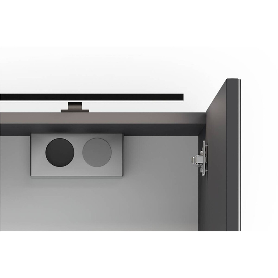 byLIVING Spiegelschrank SPREE in Anthrazit mit LED-Beleuchtung und Soft-Close-Türen, B/H/T: 40 x 60 x 15 cm - Bild 2