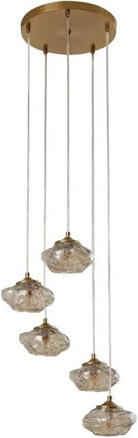 Lindby Pendelleuchte Piatra Modern aus Glas in Creme, 5-flammig, G9, für Wohnzimmer und Esszimmer - Bild 1