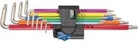 Wera Winkelschlüsselsatz 3967/9 TX SXL Multicolour HF aus Edelstahl, 9-teilig - Bild 1