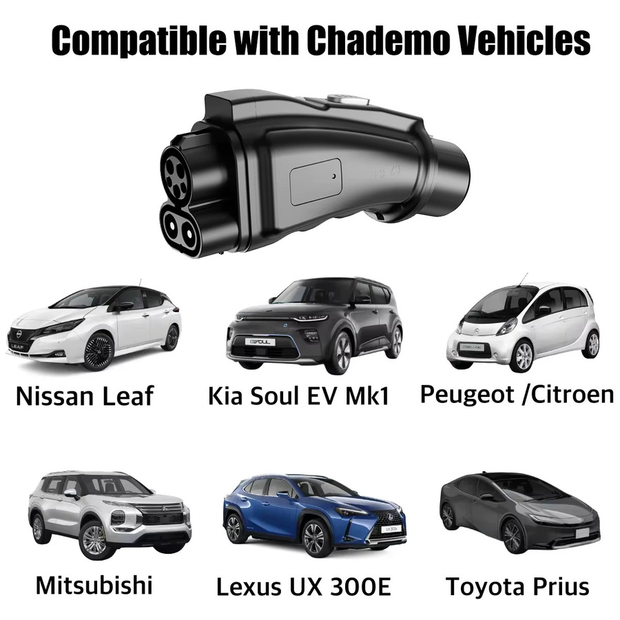 WUFEN CCS1 zu CHAdeMO EV-Adapter für DC-Schnellladestationen, 250A, 1000V, Farbe: Schwarz - Bild 4