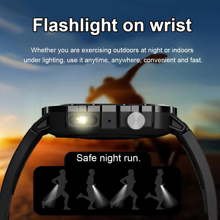 LAXASFIT Smartwatch, Herren, Grün, Silikon, 2,01 Zoll, Bluetooth - Bild 4
