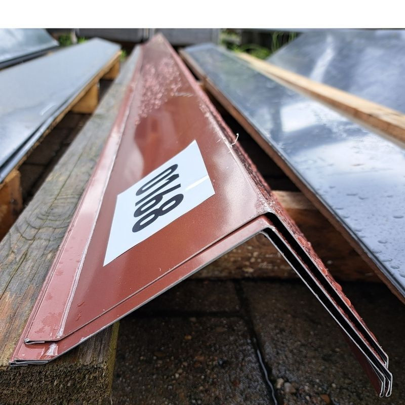 Ortgang aus Aluminium von Friedrich von Lien AG in Rotbraun RAL 8012, Länge: 2,50 m - Bild 1