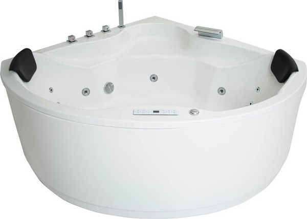 Basera Indoor Eck-Whirlpool Badewanne Nendo Classic in Weiß, B/T: 149 x 149 cm
