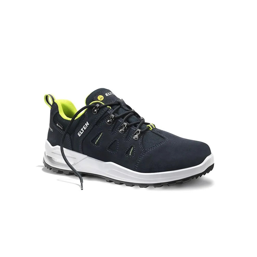 Elten Berufshalbschuh Riley XXF GTX Blue Lime Low ESD O2 WR aus Veloursleder in Größe 45 - Bild 2