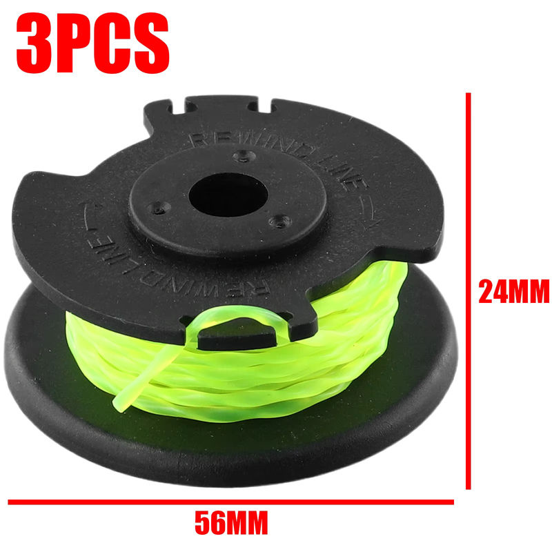 3er Set Ersatz-Trimmerkopf mit Rasenmäher-Spule für Ryobi 36V Rasentrimmer Modell RAC143 - Bild 6