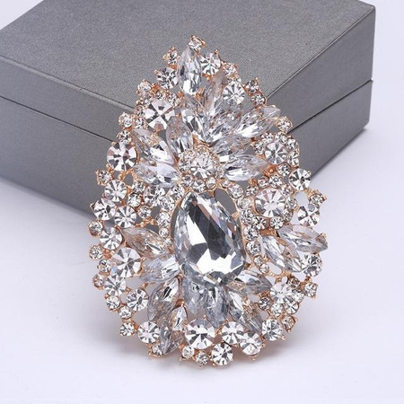 YIRAN Jewelry Brosche, strassfarben, Mädchen
