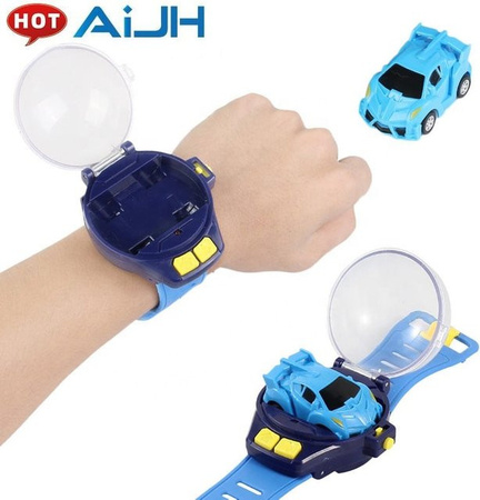 AiJH Mini Electronic RC Car Cartoon Watch Remote Control Car