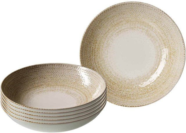 Ritzenhoff & Breker Suppenteller Rimini aus Porzellan 6er Set Multicolour Durchmesser: 21 cm - Bild 1