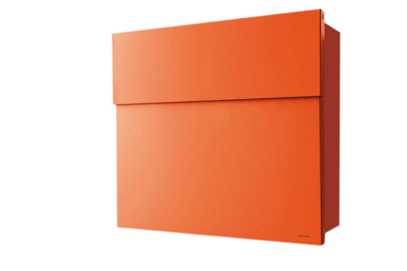 Radius Letterman Briefkasten 4 aus Stahl in Orange - Bild 2