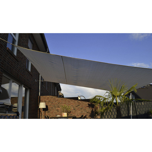 Floracord Vierecksonnensegel aus HDPE in Weiß, B: 400 cm, L: 500 cm - Bild 5