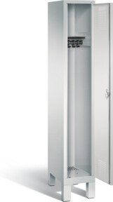 C+P Garderobenschrank Evolo in Lichtgrau mit Regalböden und Kleiderstange, H x B x T: 185 x 32 x 50 cm - Bild 1