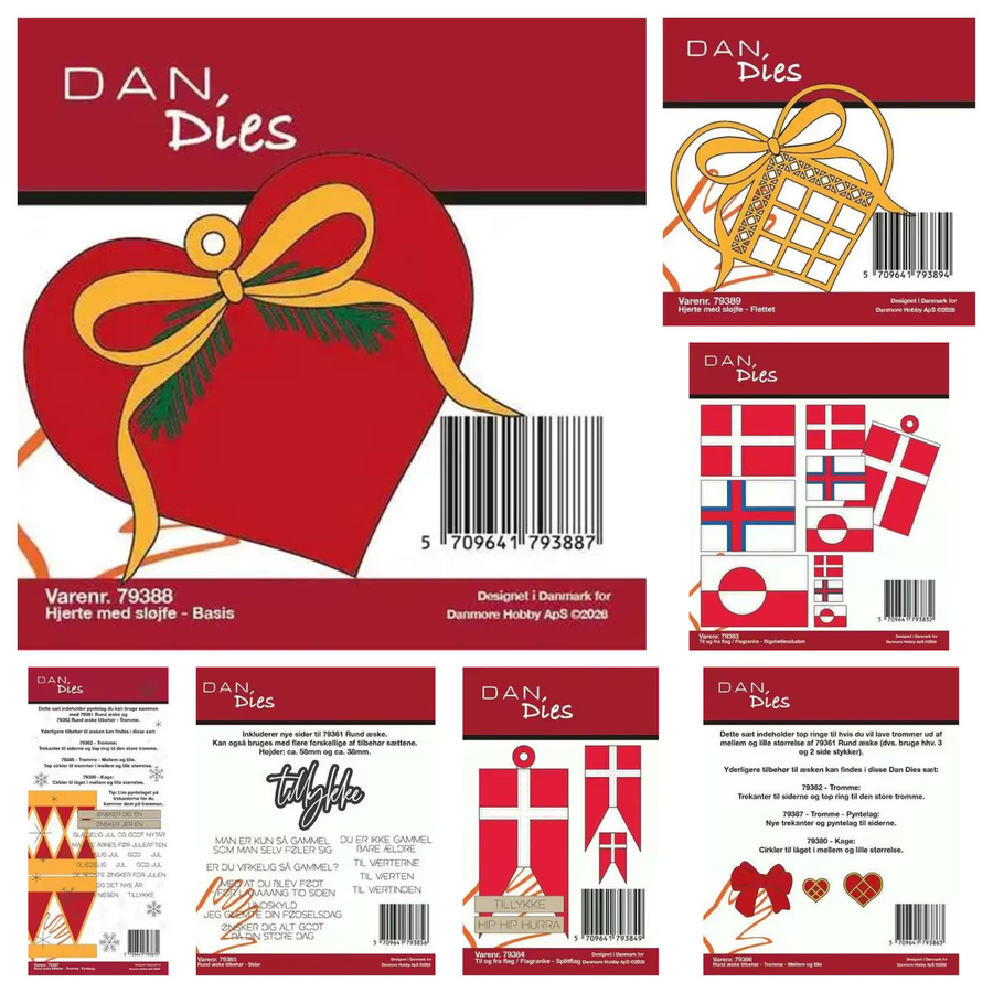Dan/Mw Metall-Stanzform Mein Herz für DIY Scrapbook und Kalender, Silber - Bild 3