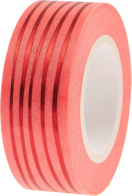 Rico Design Paper Poetry Tape Lines in Neonpink und Rot - Bild 1