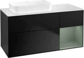 V&B Waschtischunterschrank Finion in Blau lackiert, B/T: 120 x 60 cm - Bild 1