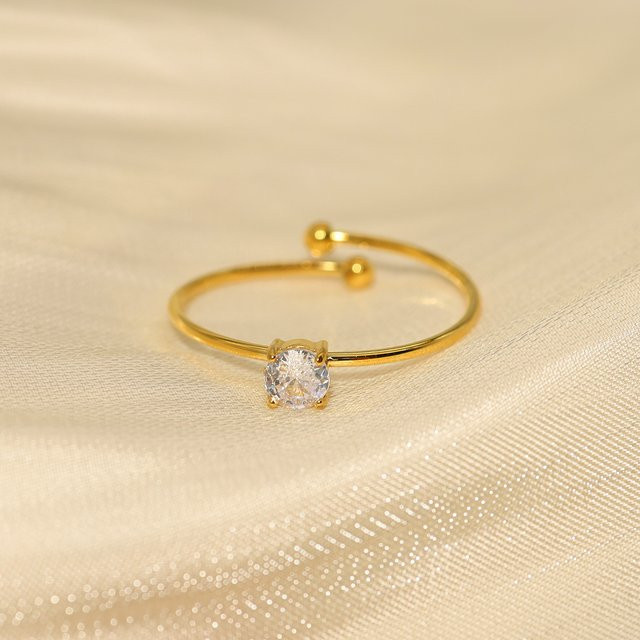 WILD & FREE Ringe Edelstahl, Gold, Zirkonia, Damen - Bild 1