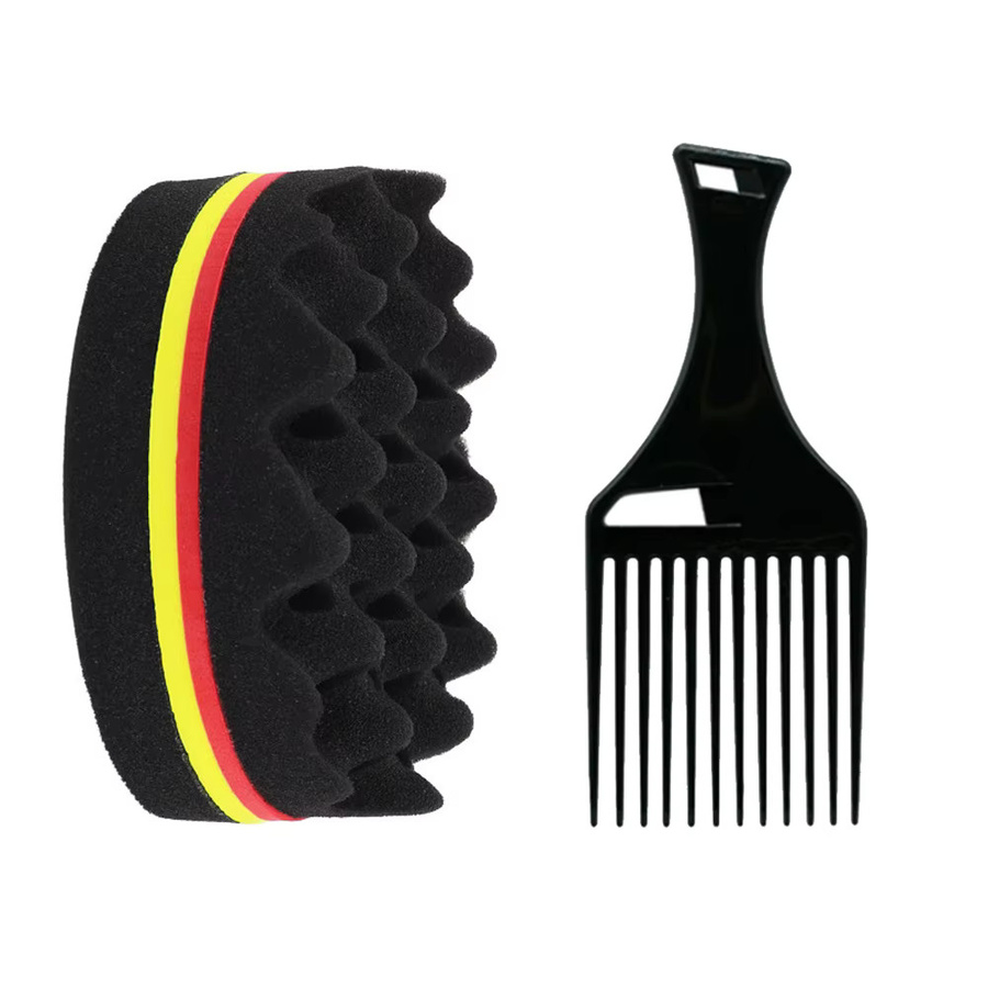 Barber Oval Double Side Magic Twist Haarbürste, Unisex - Bild 1