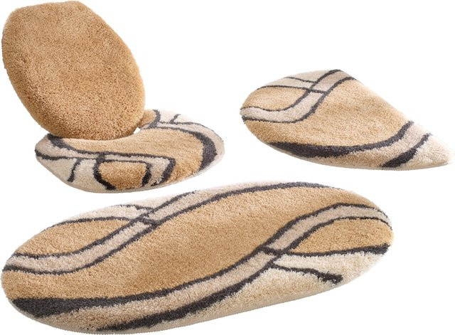 Kleine Wolke Badematte beige aus 100% Polyacryl rutschhemmend und für Fußbodenheizung geeignet - Bild 1