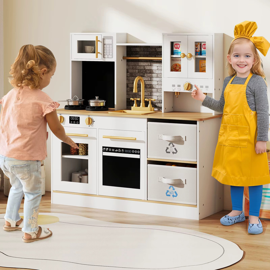GOFLAME Kinderküche, Spielküche mit Herd, Sound, ab 3 Jahre - Bild 2