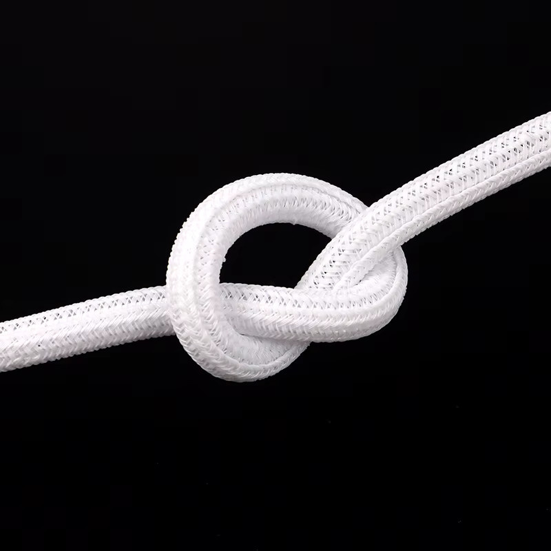 Weiße selbstschließende Kabelummantelung aus PET, geflochtener Kabelschutzschlauch für Kabelmanagement, Durchmesser: 3 mm bis 32 mm - Bild 4