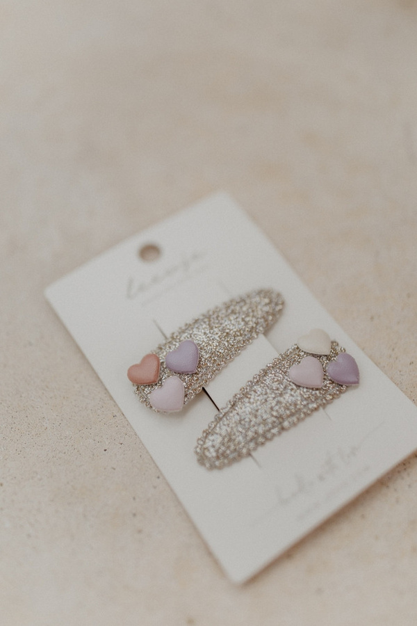 Leevje Haarspangen Glitter Heart Clips, Kinder - Bild 2