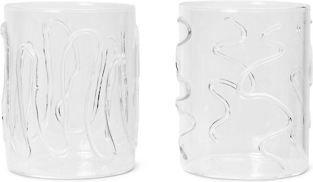 Ferm Living Doodle Glas Set transparent - Bild 1
