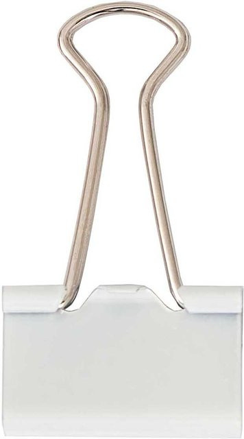 Rico Design Paper Poetry Foldback Klammern weiß 25 mm 12 Stück - Bild 1