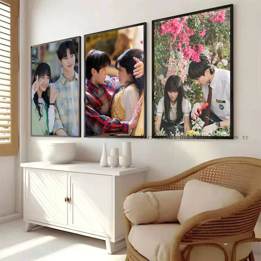 Selbstklebendes und wasserfestes Koreanisches Drama L-Lovely-R-Runner TV-Poster aus Papier in Multicolour - Bild 3