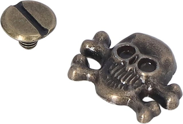 80 Totenkopfnieten im Gothic-Stil von OutsideWorld als DIY-Zubehör für Schuhe in Schwarz - Bild 1