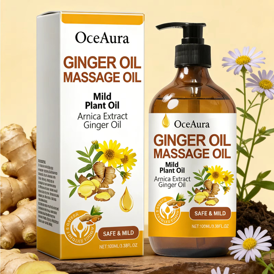 OceAura Ingweröl Körperöl mit Arnika-Extrakt, 100 ml, Unisex - Bild 2