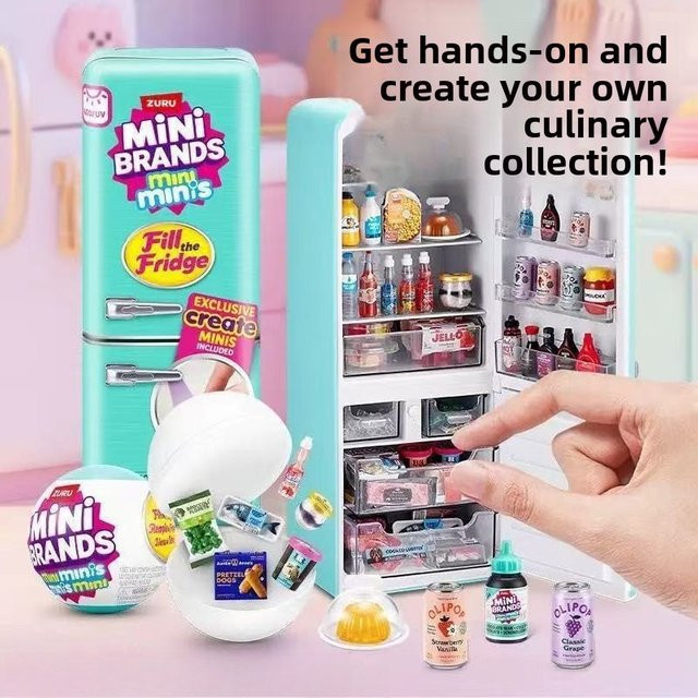 ZURU Mini Brands Ball Series Fill The Fridge Spielset, Blind Box - Bild 1