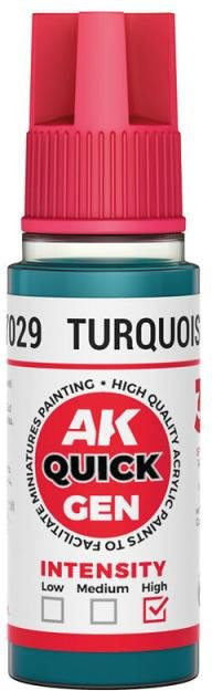 AK Interactive Turquoise Blue, Blau, 18 ml - Bild 1