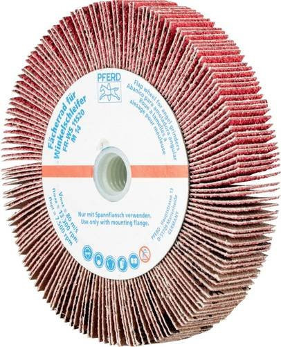 PFERD Lamellenschleifscheibe CO-COOL60 für Edelstahl, Durchmesser: 115 mm, Farbe: Rot - Bild 1